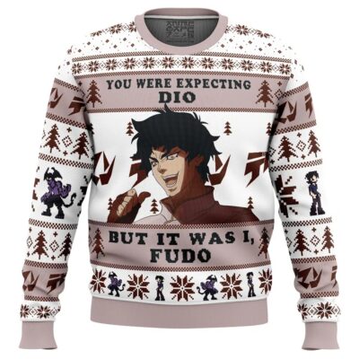 imgi 3 You Were Expecting Dio But It Was I Fudo Devilman Crybaby Ugly Christmas Sweater FRONT mockuup 400x400 1 - Devilman Store
